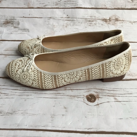 J. CREW 'Kiki' Stamped Ballet Flats - Picture 3 of 8